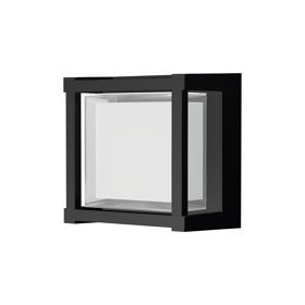 M8851  Creek Square Open Frame Ceiling/Wall Light, 15W LED, CCT, IP65 Outdoor, Black